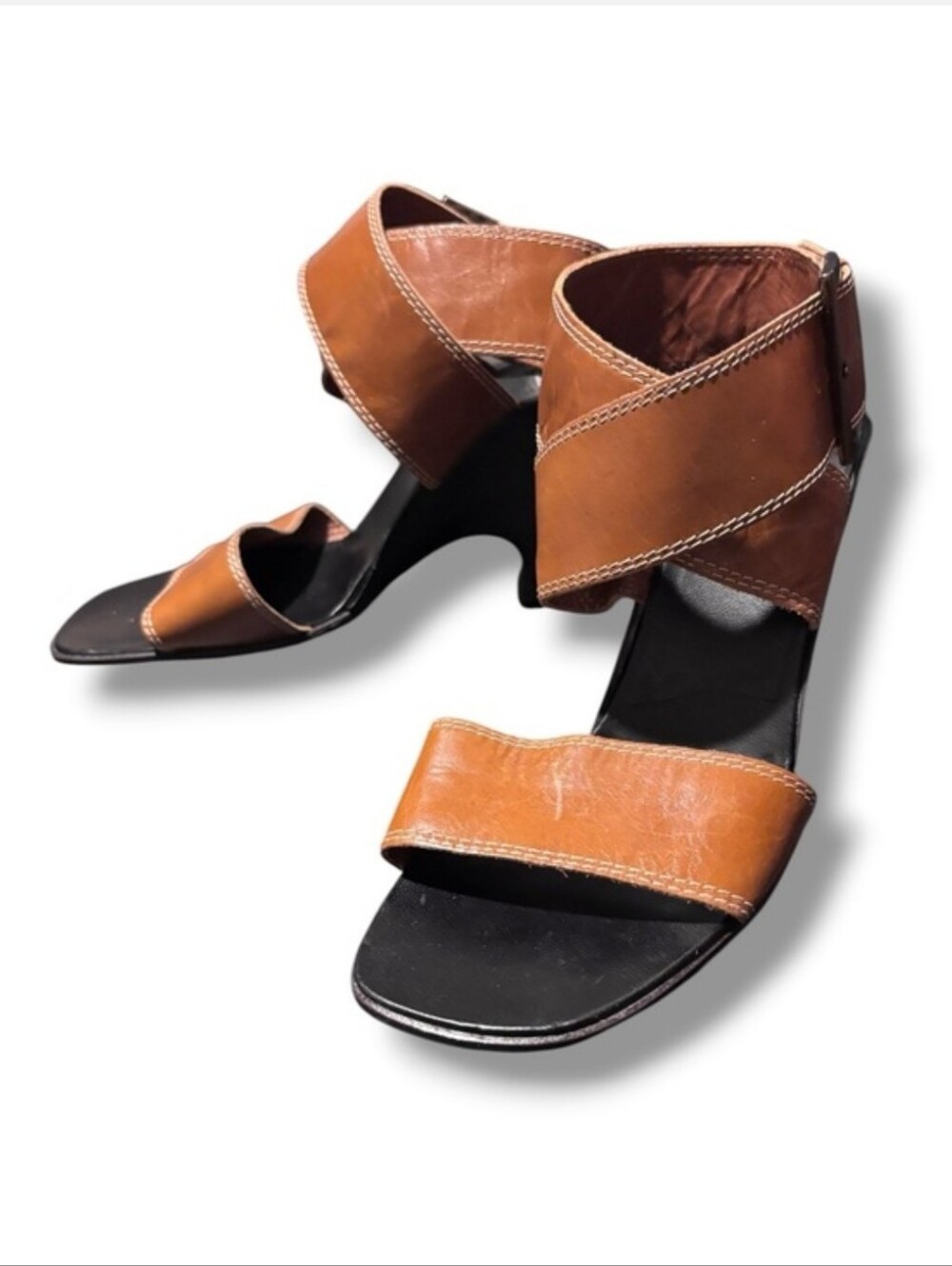 ANNE KLEIN wrapped heels